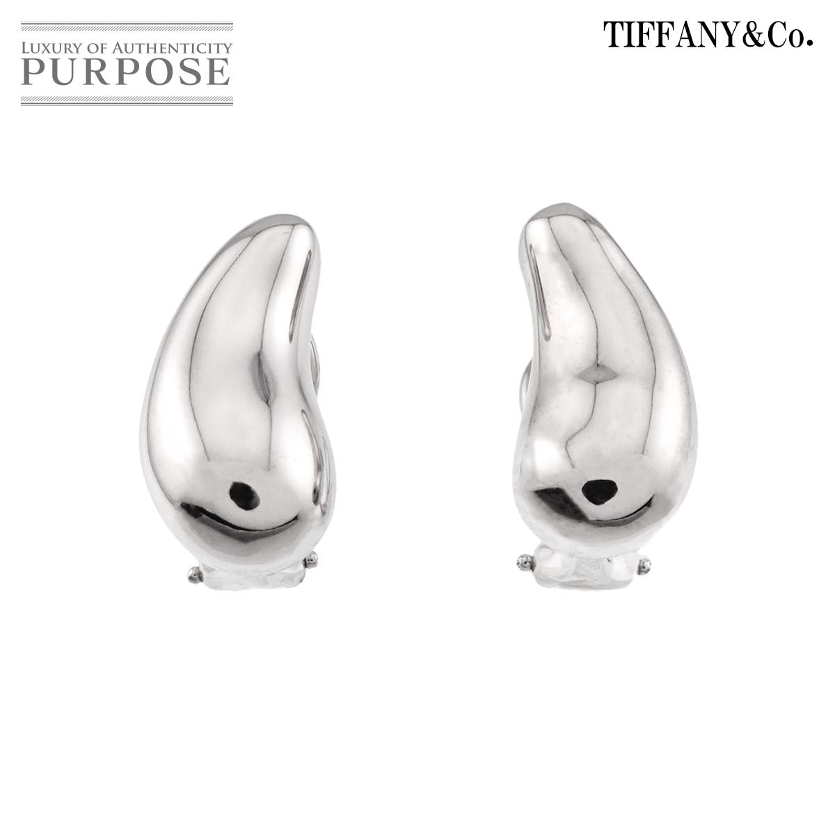 TIFFANY&CO. ティアドロップ イヤリング SV シルバー 925 Earrings Clip on ティファニー 90315520