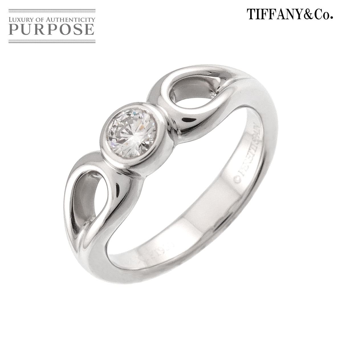 TIFFANY&CO. ビクトリア 9号 リング ダイヤ K18 PG ピンクゴールド 750