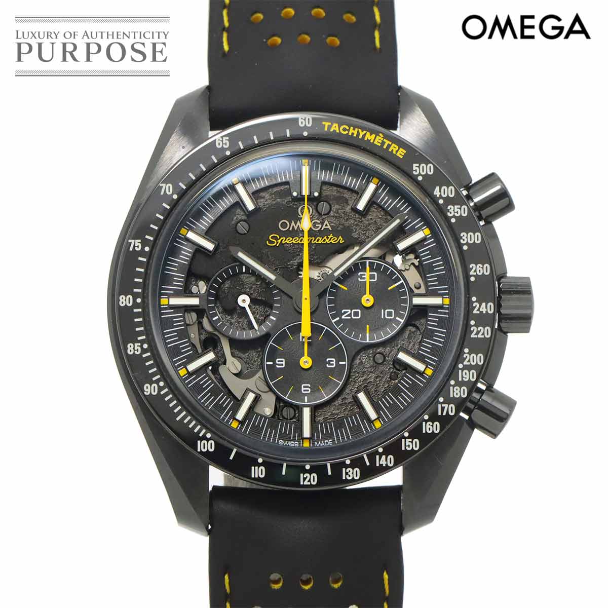 OMEGA スピードマスター ムーンウォッチ ダークサイドオブザムーン アポロ8号 クロノグラフ 311 92 44 30 01 001 メンズ 腕時計 セラミック スケルトン 手巻き ウォッチ Speedmaster オメガ 90327759