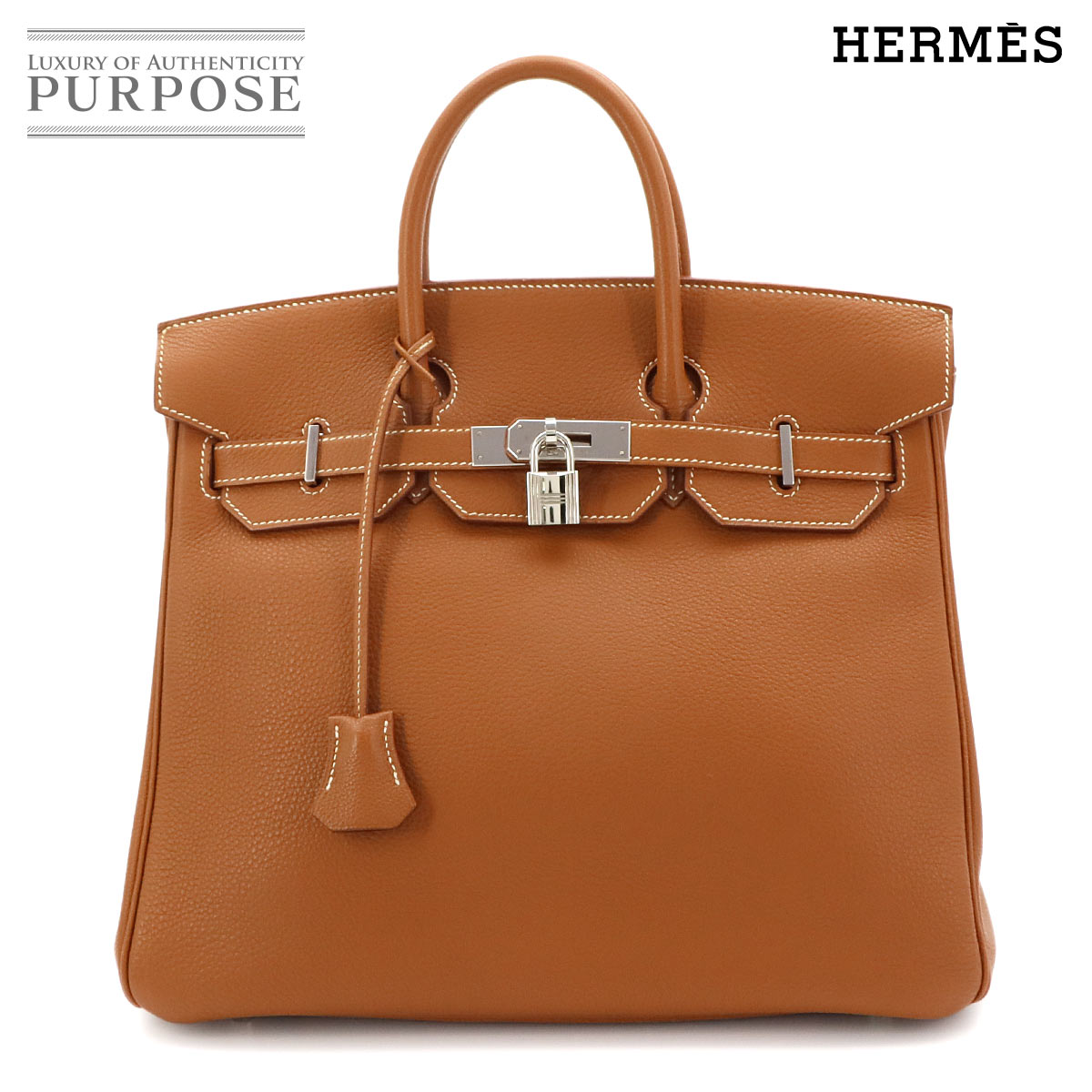 HERMES バーキン30 トゴ トゥルティエールグレー ハンド バッグ □N