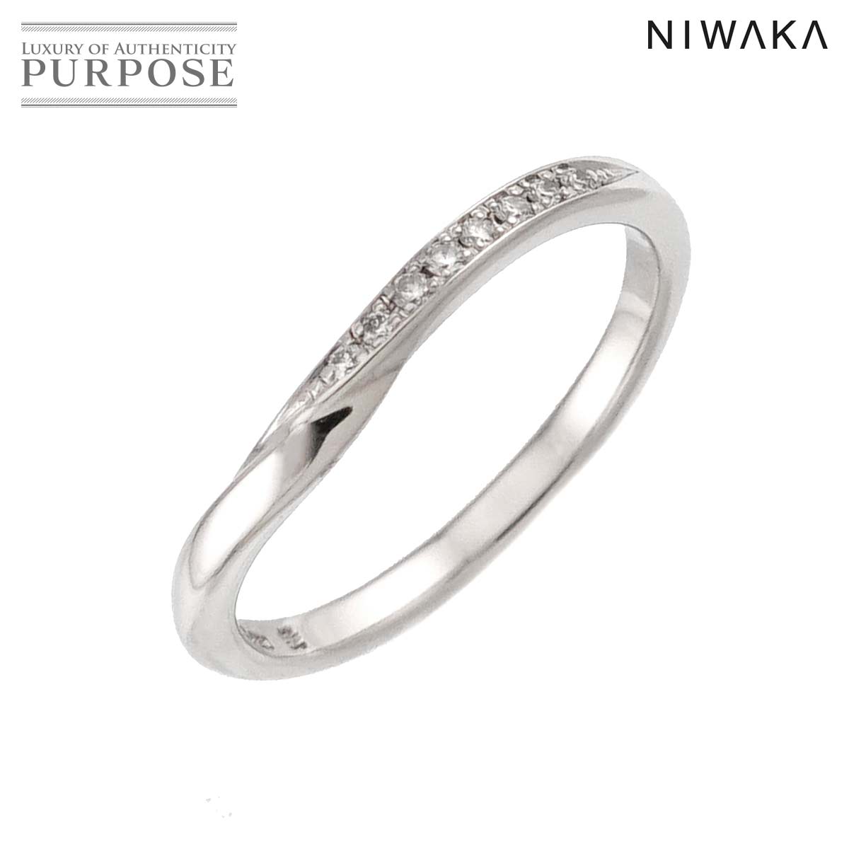 NIWAKA ニワカ 雪桂景 9号 リング ダイヤ Pt プラチナ 指輪 Diamond Ring 俄 90323660
