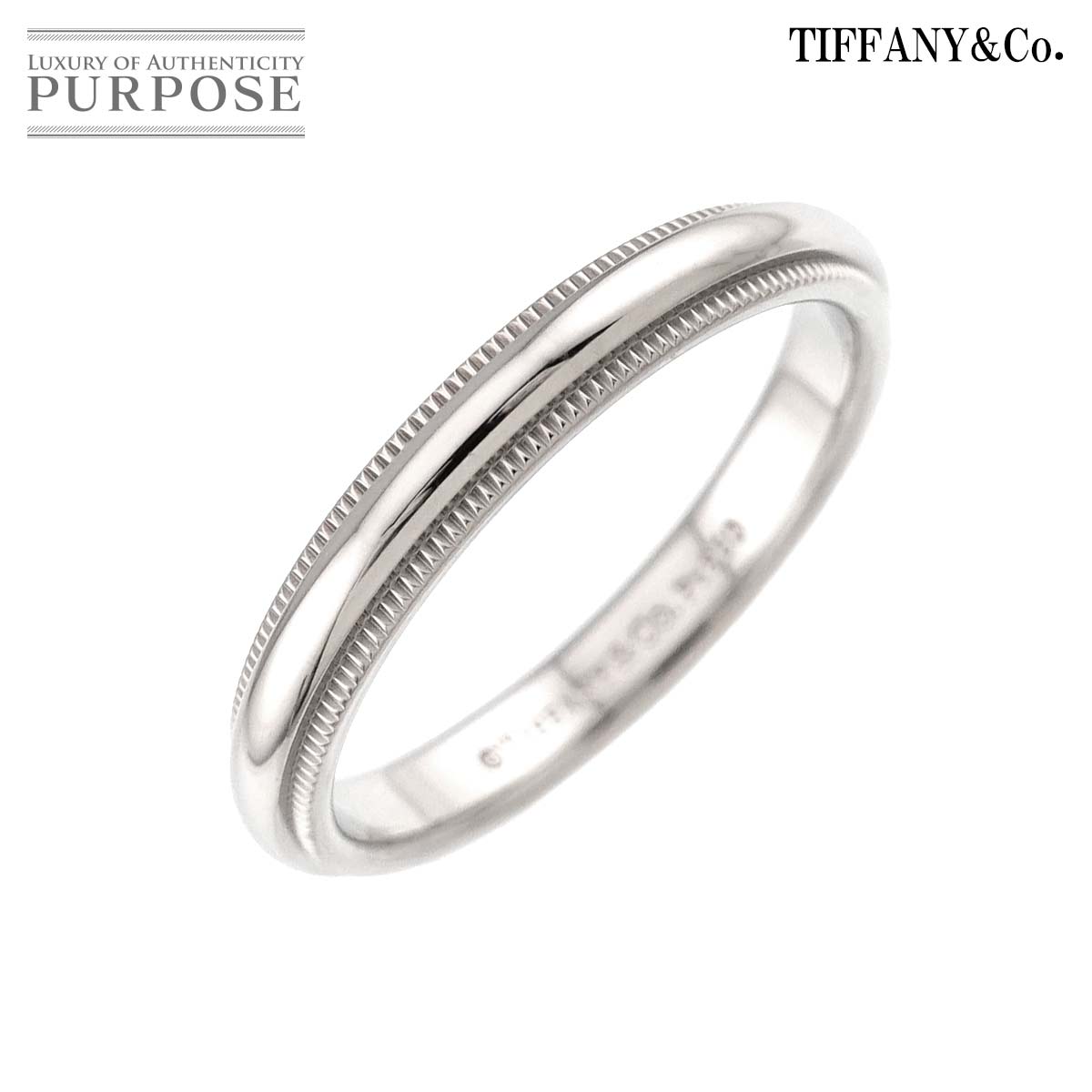 TIFFANY&Co. 6.5号 リング プラチナ Pt K18 ピンクゴールド PG 750 