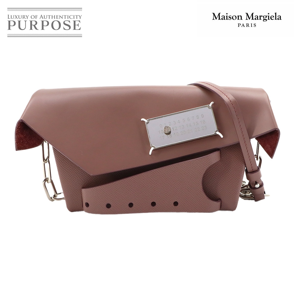 Maison Margiela スナッチド スモール ショルダー バッグ レザー ピンク S56WF0159 Snatched Shoulder Bag メゾン マルジェラ 90323904