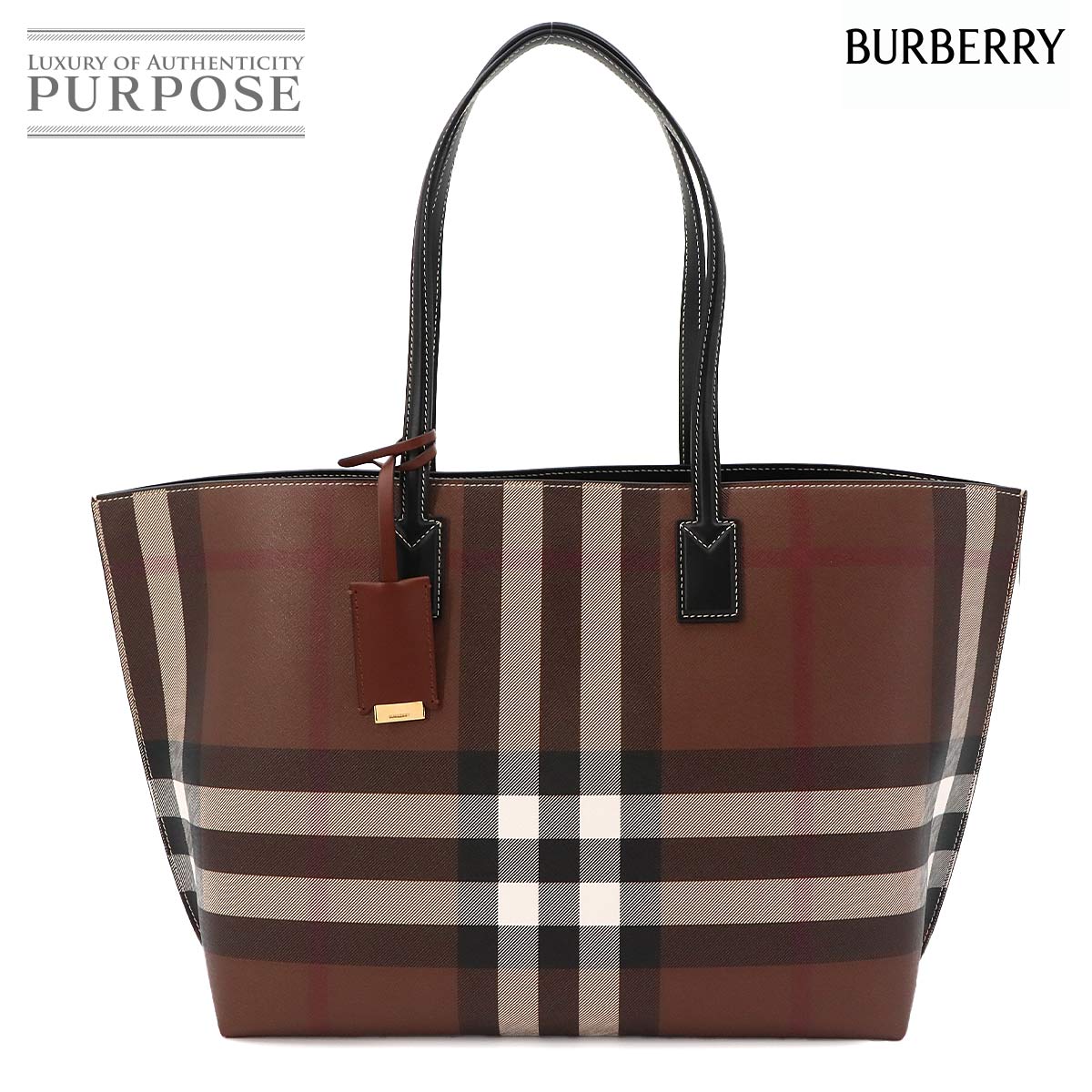 BURBERRY ハウスチェック バナー ミディアム 2way トート ショルダー