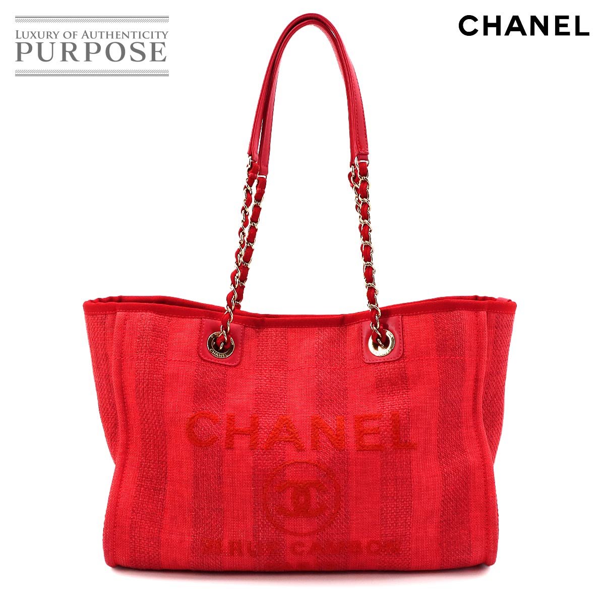 CHANEL カンボンライン ミディアム トート バッグ カーフスキン