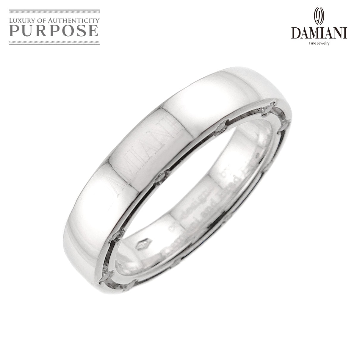 DAMIANI Dサイド 10号 リング ダイヤ 20P K18 WG ホワイトゴールド 750 指輪 Diamond Ring ダミアーニ 90320582