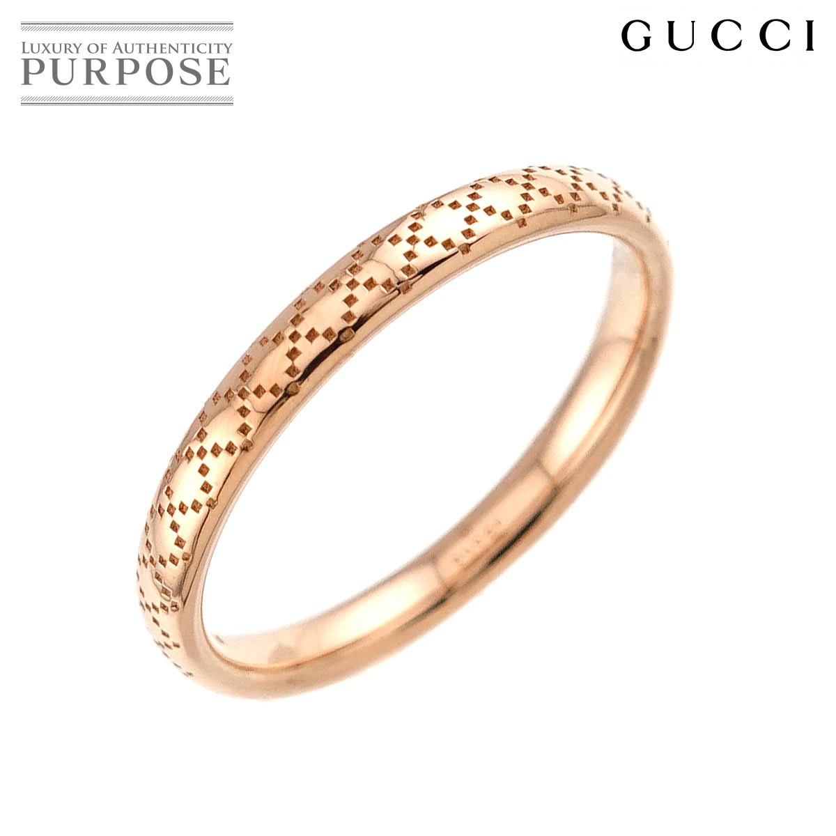 GUCCI ディアマンティッシマ #16 リング K18 PG ピンクゴールド 750 指輪 Diamantissima Ring グッチ 90325919