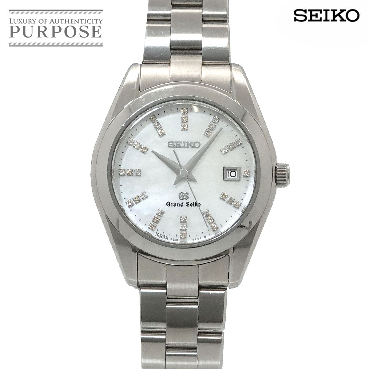 SEIKO グランドセイコ STGF269 レディース 腕時計 34P ダイヤ デイト 4J52 0AB0 ホワイトシェル クォーツ ウォッチ GRAND SEIKO セイコー 90326057