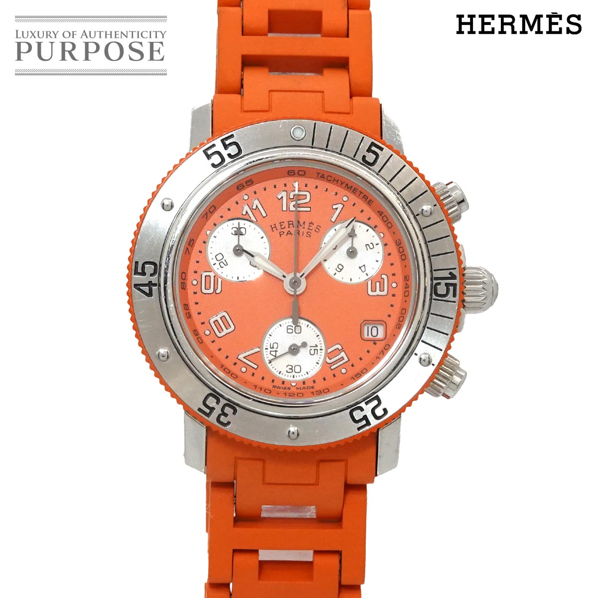 HERMES クリッパー クロノグラフ CL1.310 ヴィンテージ レディース