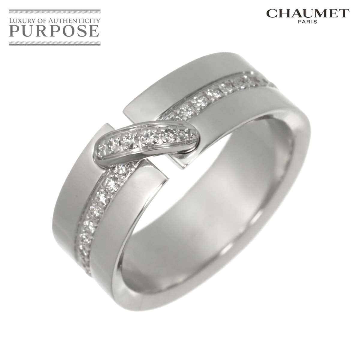 CHAUMET リアン #52 リング ダイヤ K18 WG ホワイトゴールド 750 指輪 Liens Ring ショーメ 90319189