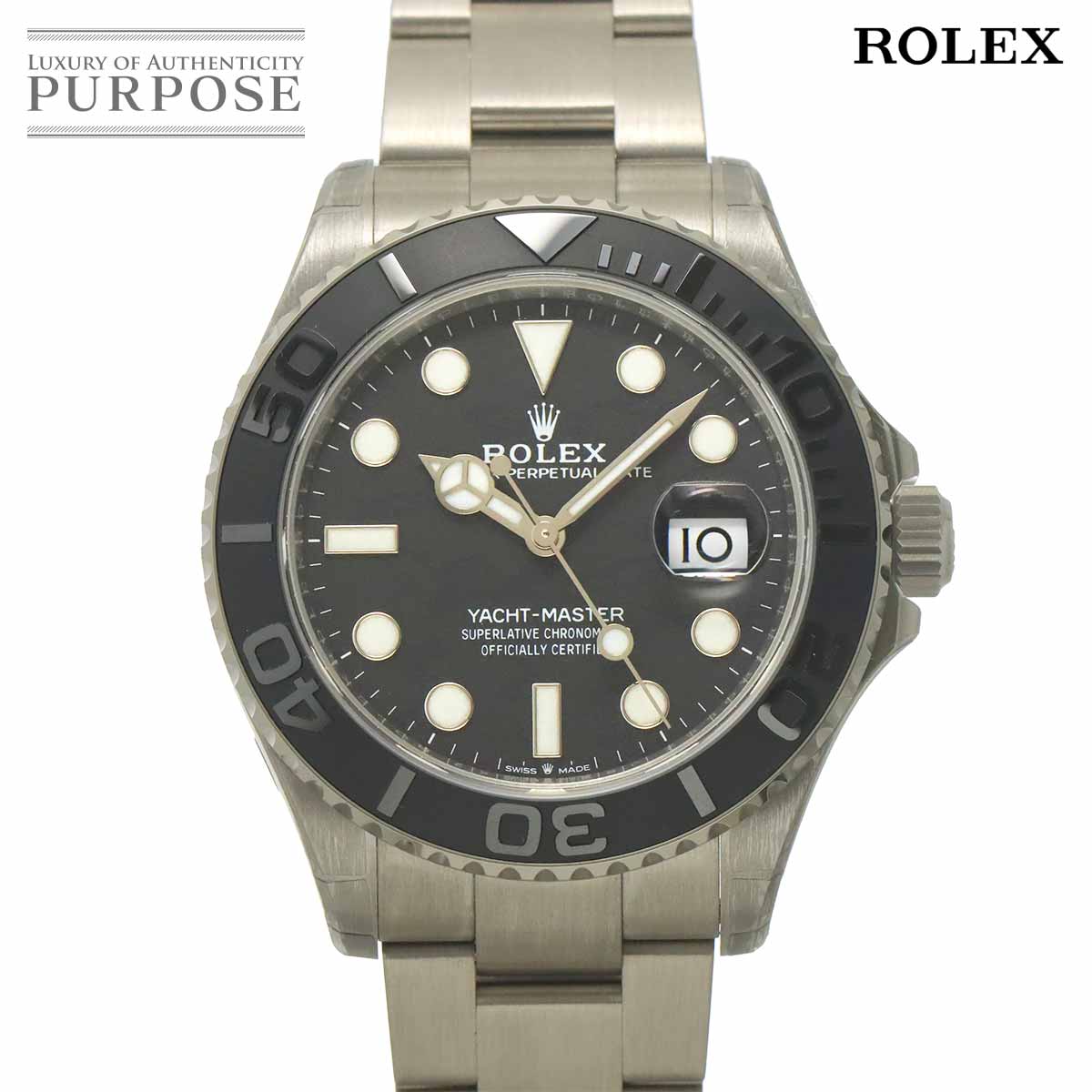 ROLEX ヨットマスター 42 チタン 226627 ランダム ルーレット メンズ 腕時計 デイト ブラック オートマ 自動巻き ウォッチ Yacht Master ロレックス 90323689