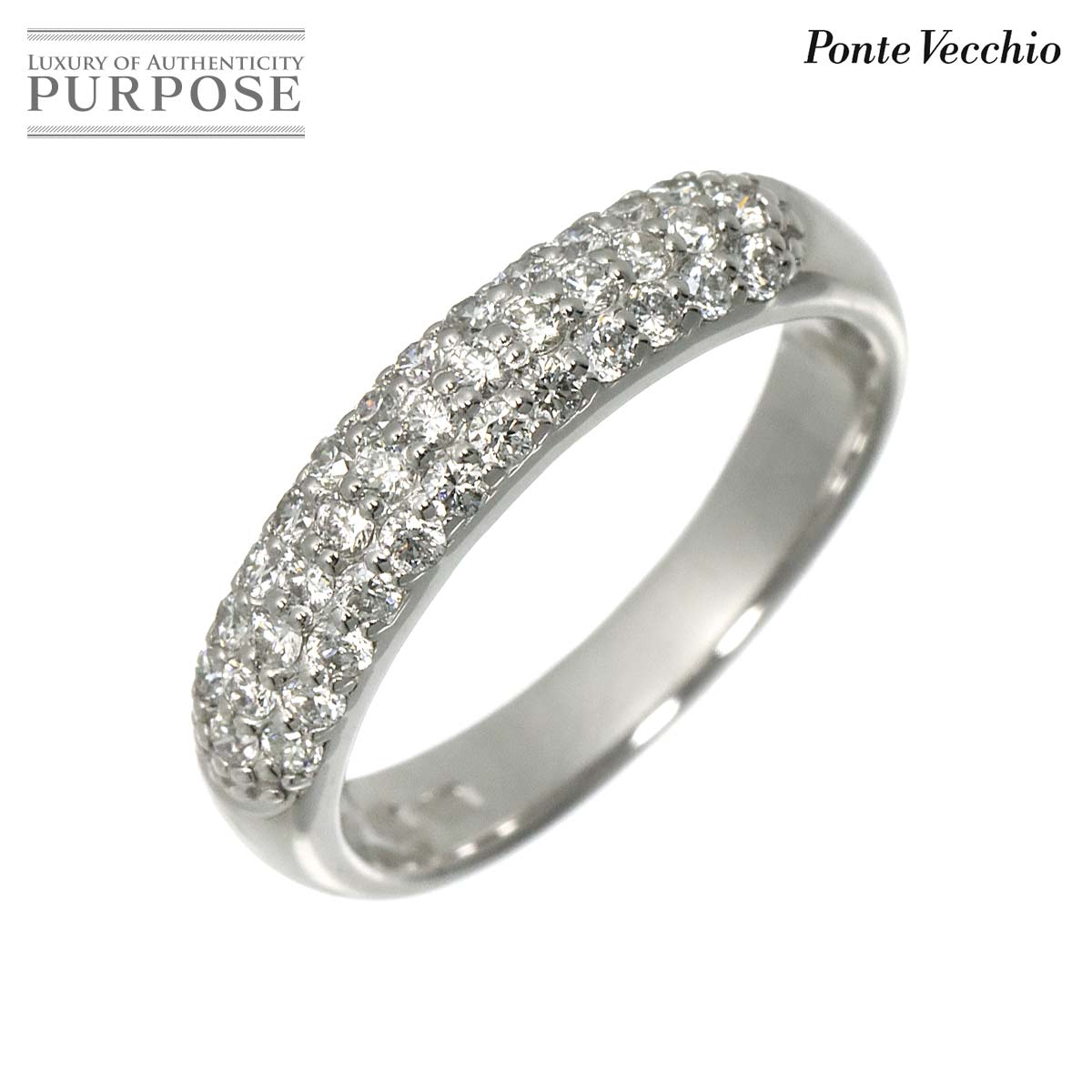 Ponte Vecchio 8号 リング ダイヤ 0.40ct K18 WG ホワイトゴールド 750 指輪 Diamond Ring ポンテヴェキオ 90319216