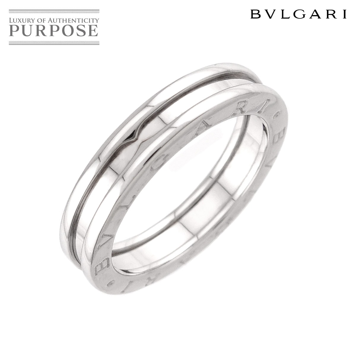BVLGARI ビーゼロワン 1バンド #60 リング K18 WG ホワイトゴールド 750 指輪 B-ZERO1 Ring ブルガリ 90323397