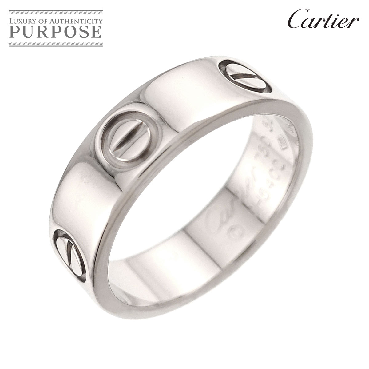 Cartier ミニラブ #51 リング ダイヤ K18 WG ホワイトゴールド 750