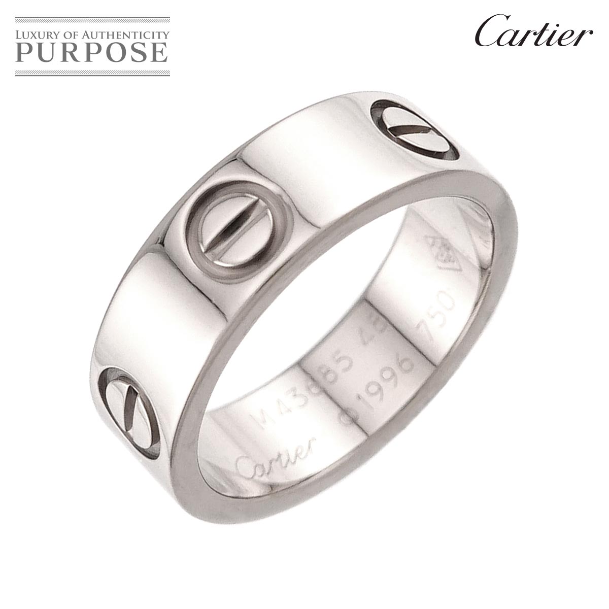 Cartier ミニラブ #51 リング ダイヤ K18 WG ホワイトゴールド 750