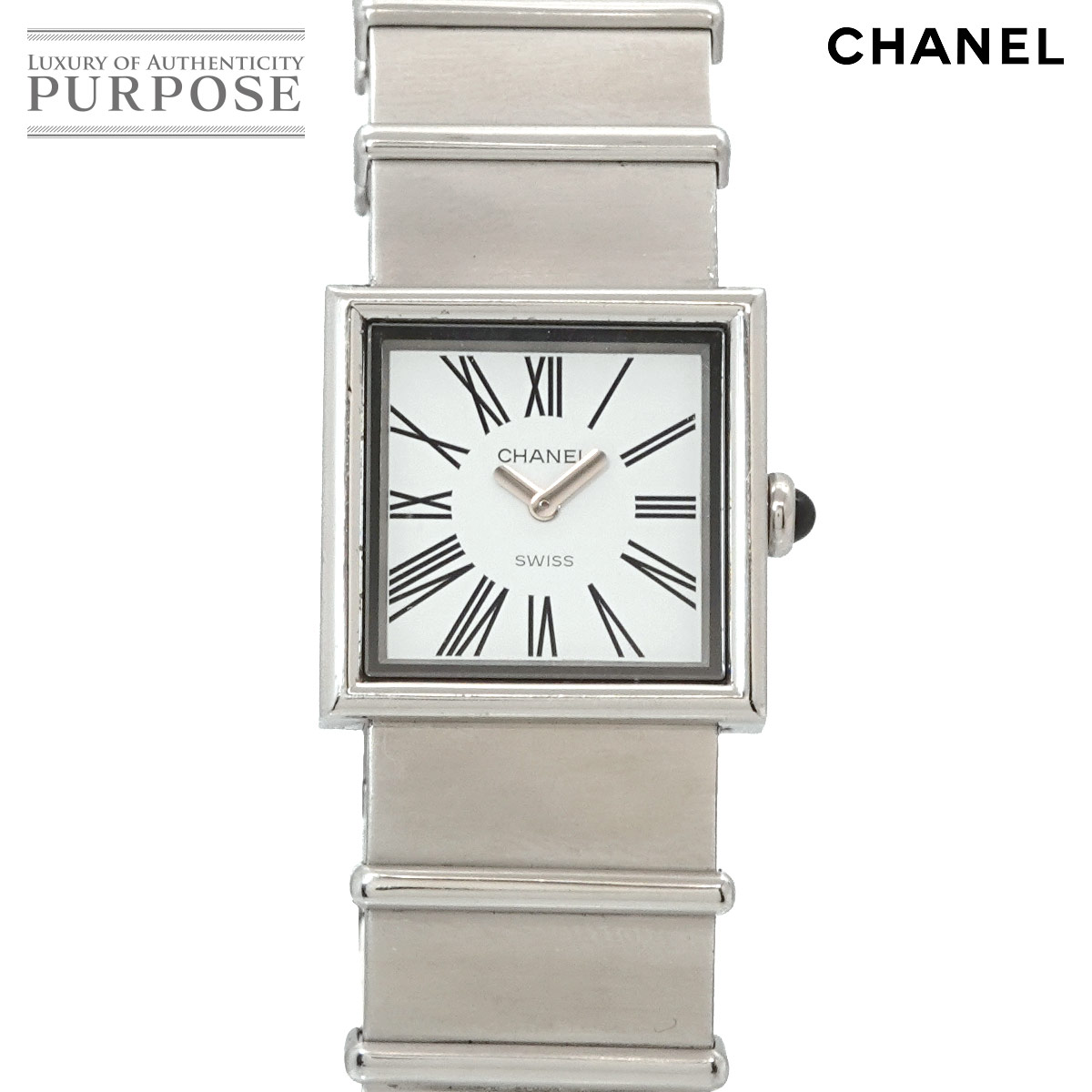 CHANEL マドモアゼル H0827 ヴィンテージ レディース 腕時計 ホワイト クォーツ ウォッチ Mademoiselle シャネル 90329001