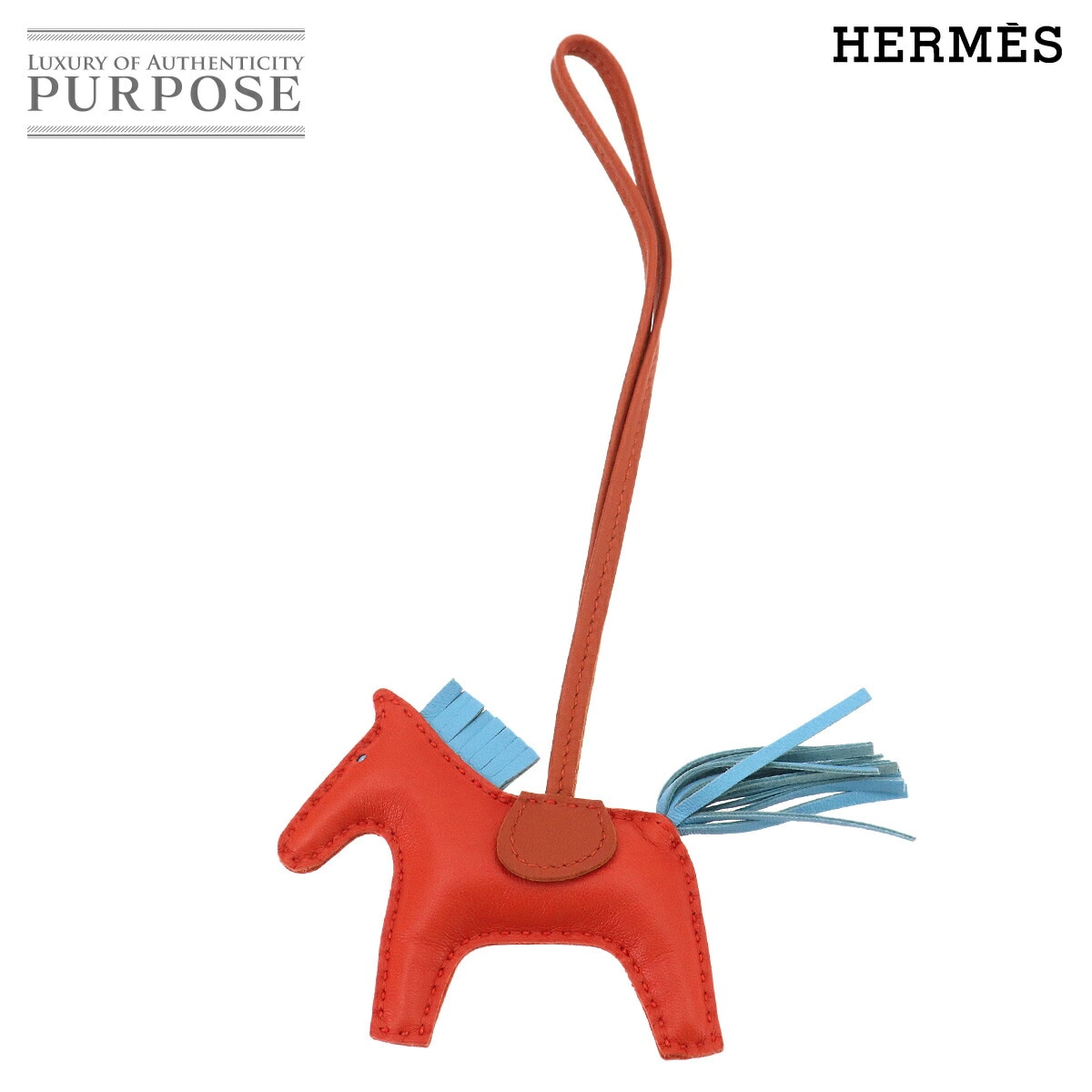 HERMES ベアン キーケース 4連 エプソン エトゥープ □R刻印 シルバー