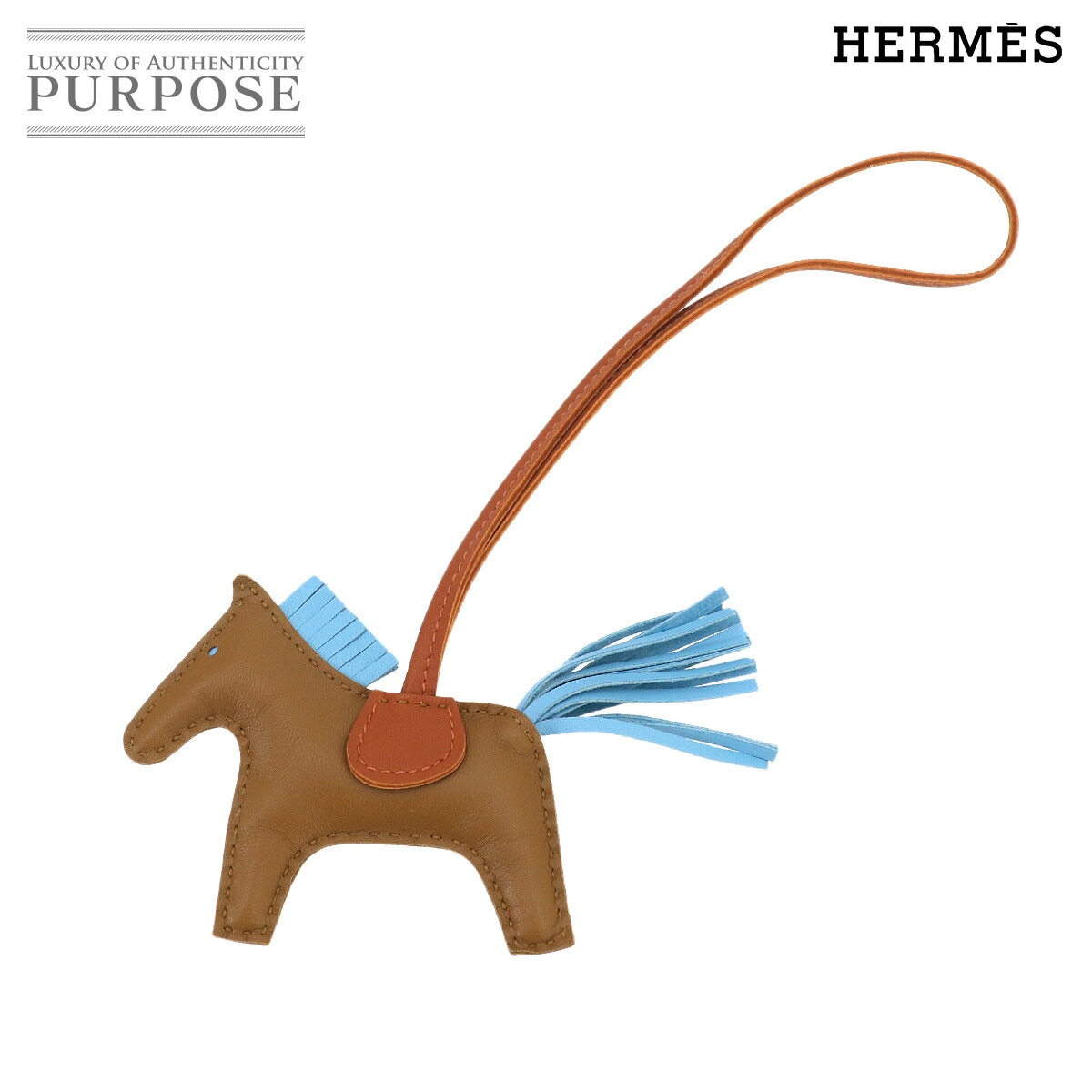 HERMES ベアン キーケース 4連 エプソン エトゥープ □R刻印 シルバー