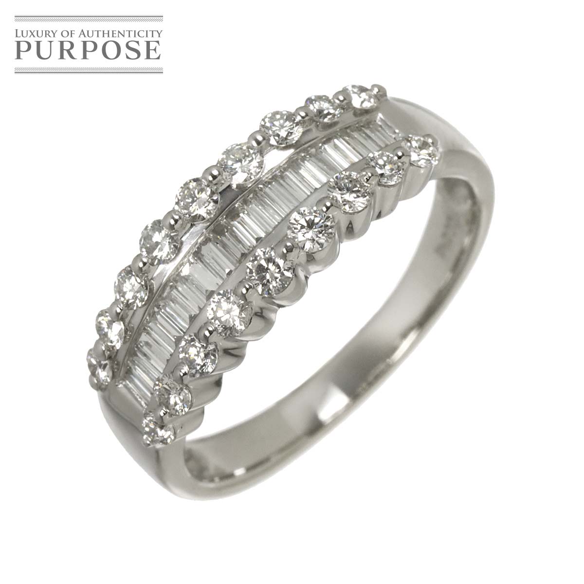 リング 17号 ダイヤ Pt プラチナ 指輪 Diamond Ring 90321654