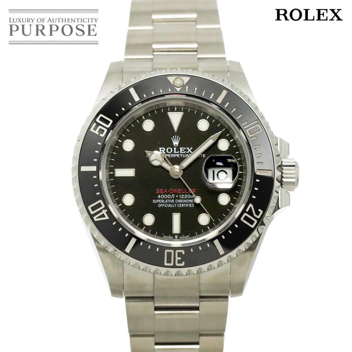 ROLEX シードゥエラー 126600 ランダム ルーレット メンズ 腕時計 デイト ブラック オートマ 自動巻き ウォッチ Sea-Dweller ロレックス 90318300
