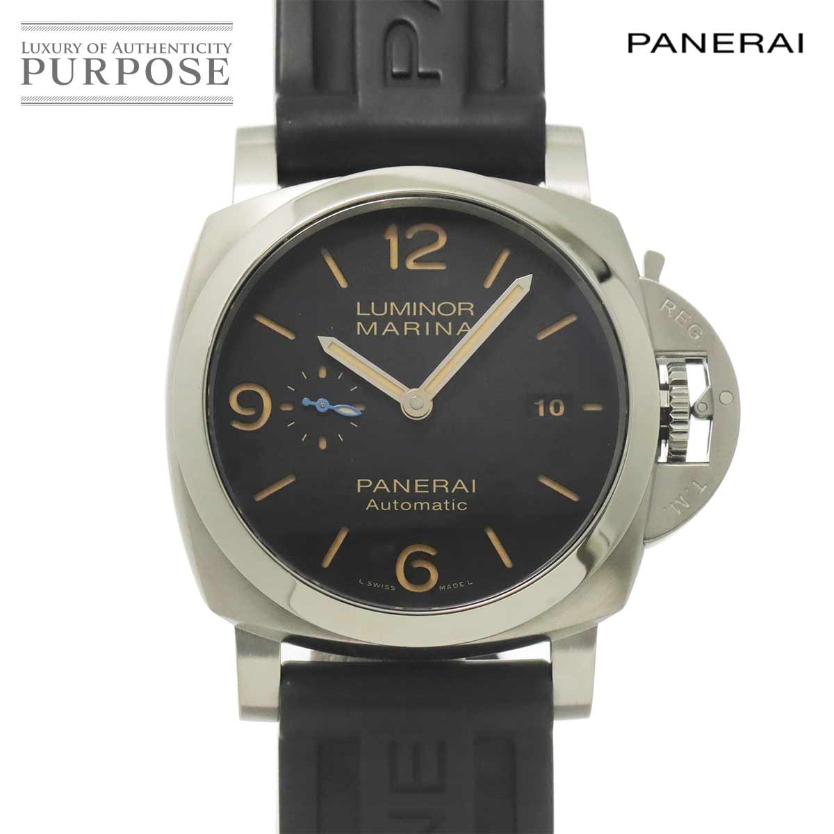 PANERAI ルミノール マリーナ 1950 3デイズ PAM01312 メンズ 腕時計 デイト ブラック オートマ 自動巻き ウォッチ Luminor パネライ 90321455
