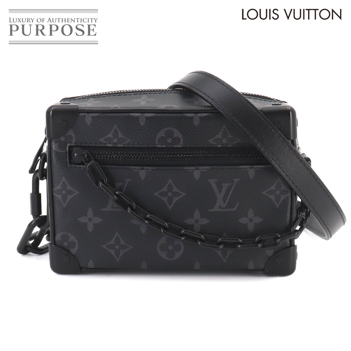 LOUIS VUITTON モノグラム エクリプス ミニ ソフトトランク ショルダー バッグ M44735 RFID Mini Soft Trunk ルイ ヴィトン 90324271