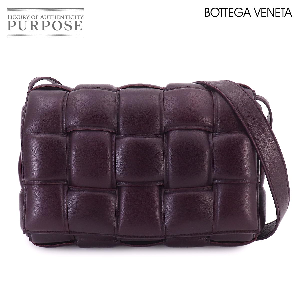 ボッテガヴェネタ ホーボー イントレチャート ハンドバッグ ボルドー BOTTEGA VENETA イントレチャート ホーボー ハンド バッグ レザー