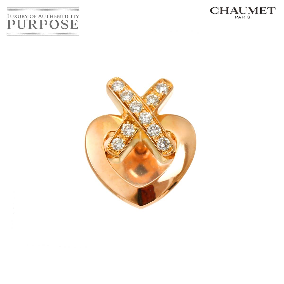 CHAUMET ビー ドゥ ダイヤ ピアス K18 YG 750 ミツバチ 片耳 片方のみ