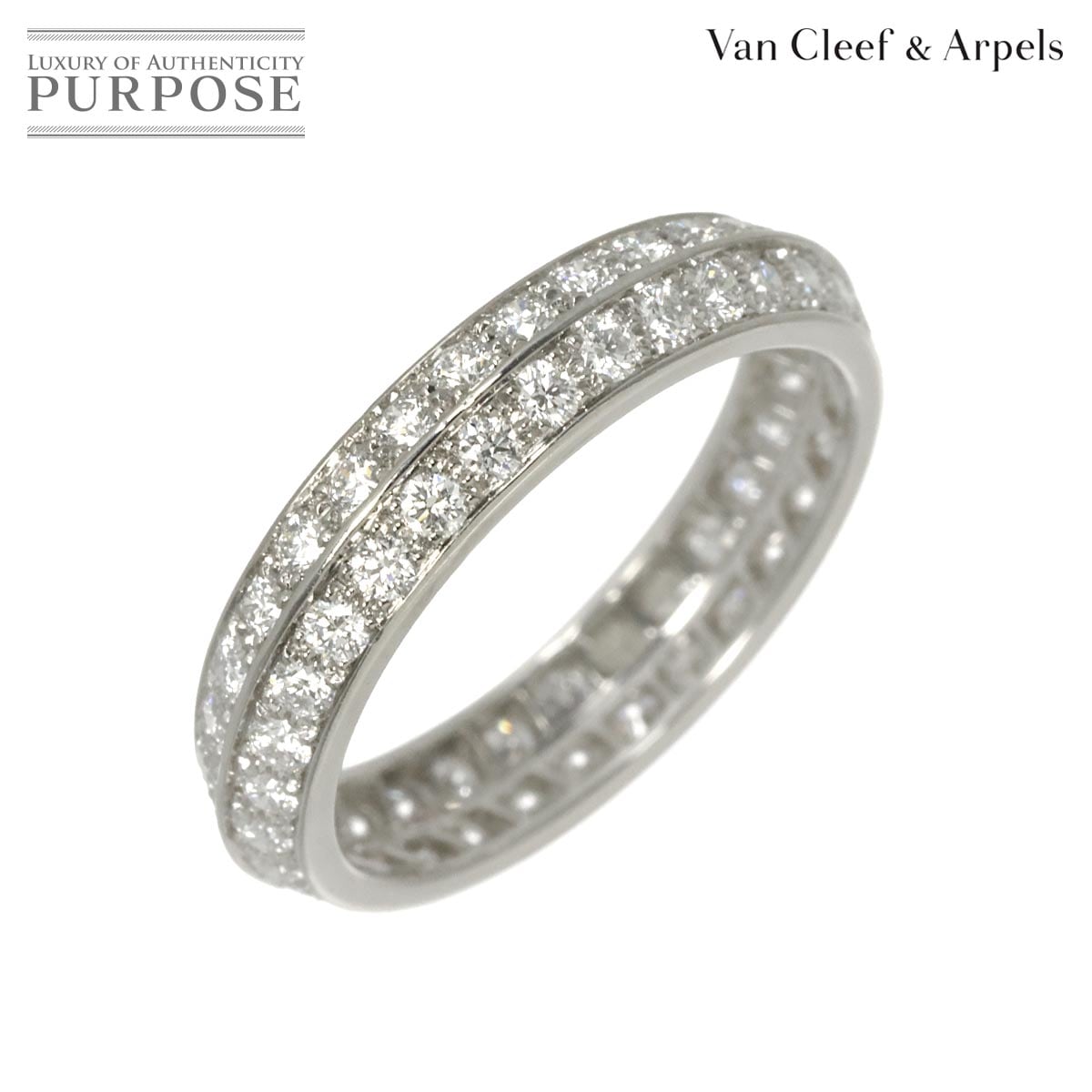 Van Cleef & Arpels クチュール エタニティ #48 リング ダイヤ Pt プラチナ 指輪  Diamond Ring ヴァンクリーフ & アーペル 90323653