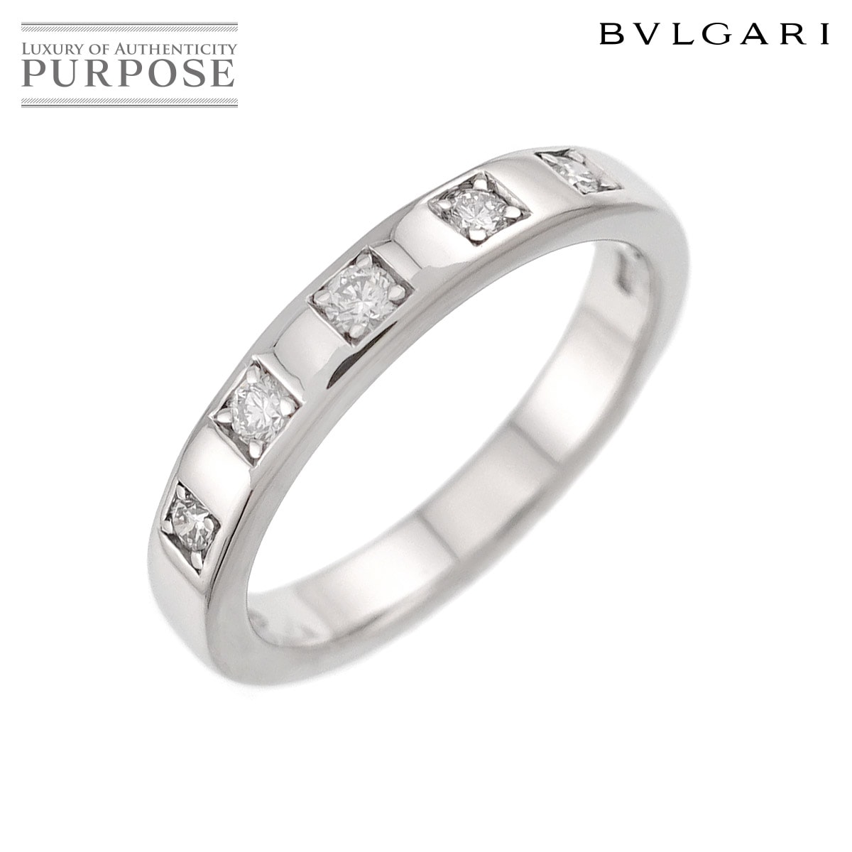 BVLGARI マリーミー 11.5号 リング ダイヤ 5P Pt プラチナ 指輪 Marry Me Ring ブルガリ 90324494