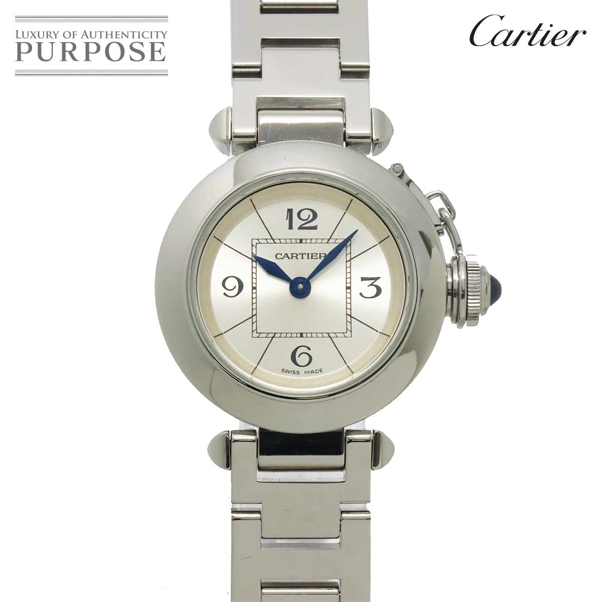 Cartier ミスパシャ W3140007 レディース 腕時計 シルバー クォーツ ウォッチ Miss Pasha カルティエ 90318668