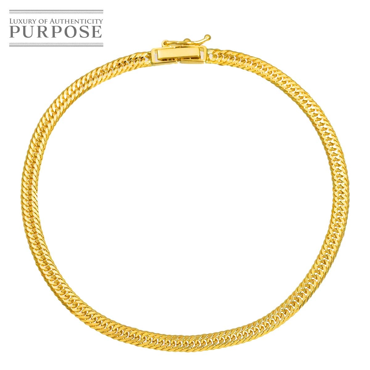 K18 喜平 ブレスレット 18.5cm 8面トリプル 5.1g 幅3.2mm イエローゴールド 750 キヘイ kihei bracelet 90326813