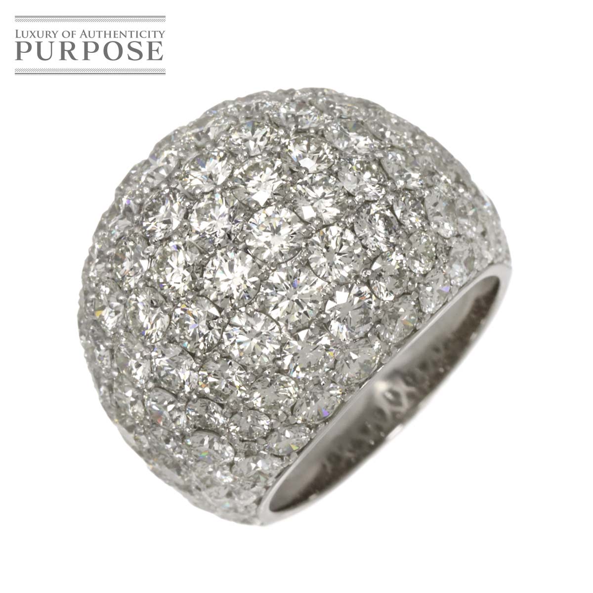 リング 14.5号 ダイヤ 10.00ct Pt プラチナ 指輪 Diamond Ring 90329922