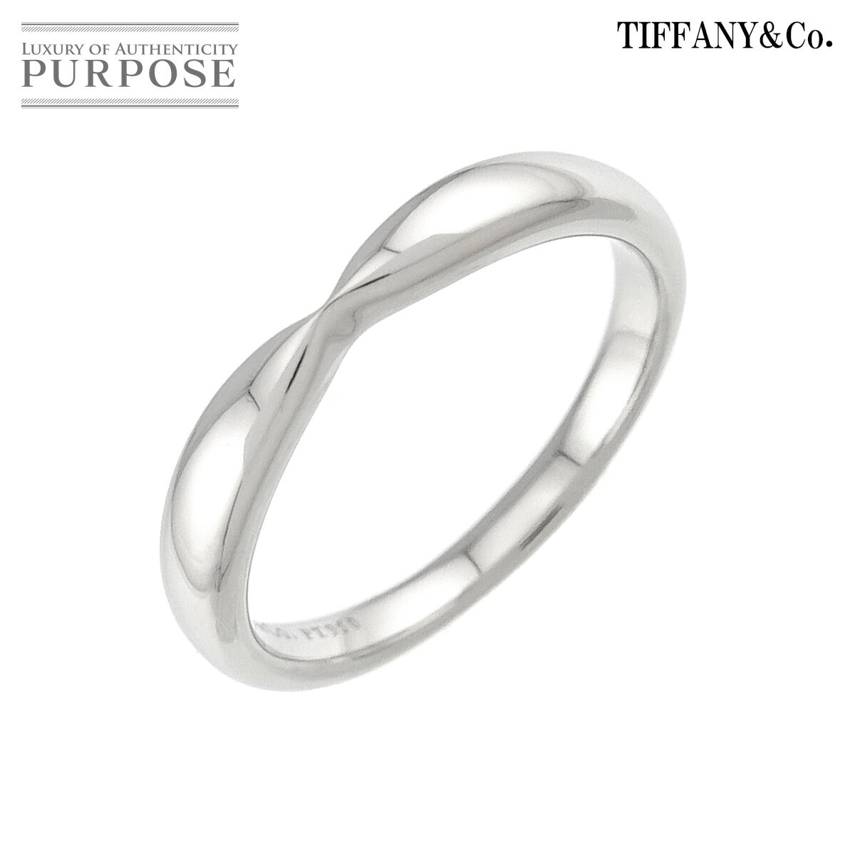 TIFFANY&Co. ハーモニー バンド 7.5号 リング Pt プラチナ 指輪 Ring ティファニー 90326264