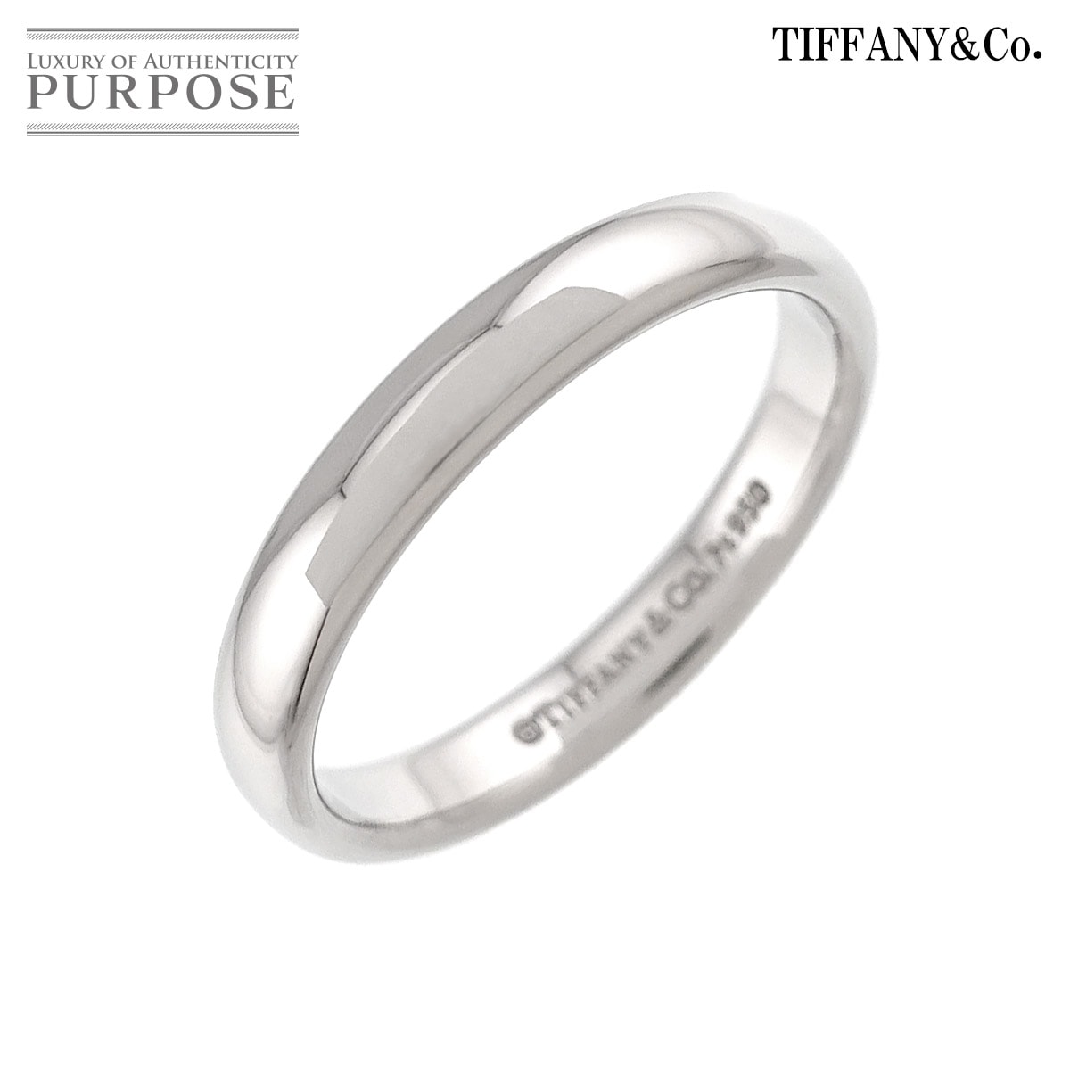 TIFFANY&Co. フォーエバー 13号 リング 幅3mm Pt プラチナ 指輪  Forever Ring ティファニー 90326410