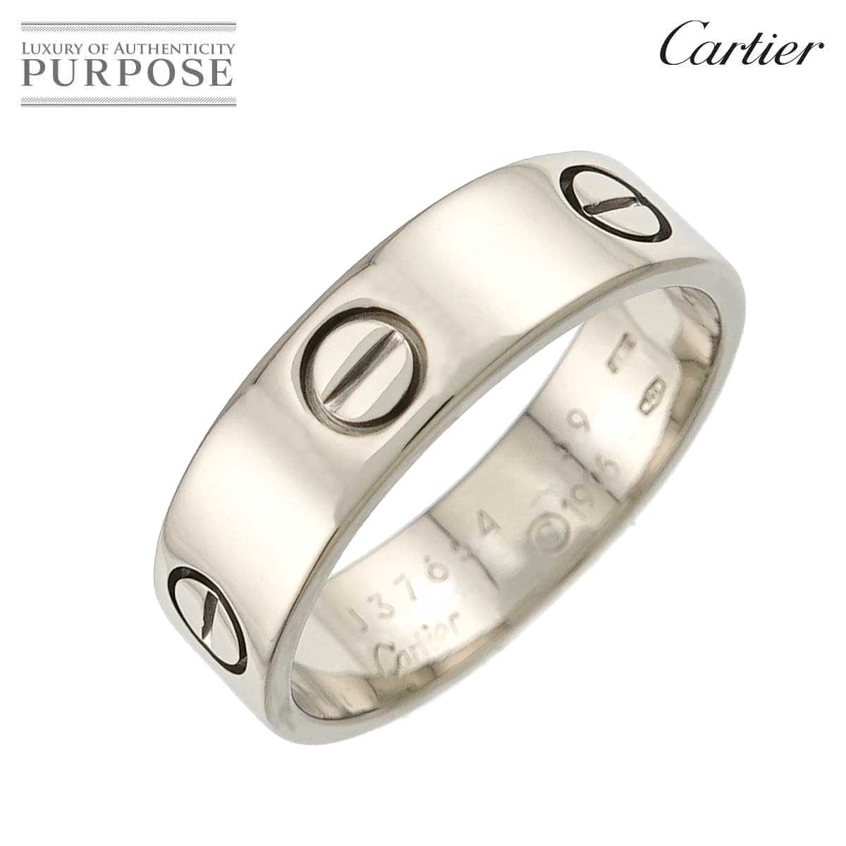 Cartier ラブ #59 リング K18 WG ホワイトゴールド 750 指輪 Love Ring カルティエ 90326415