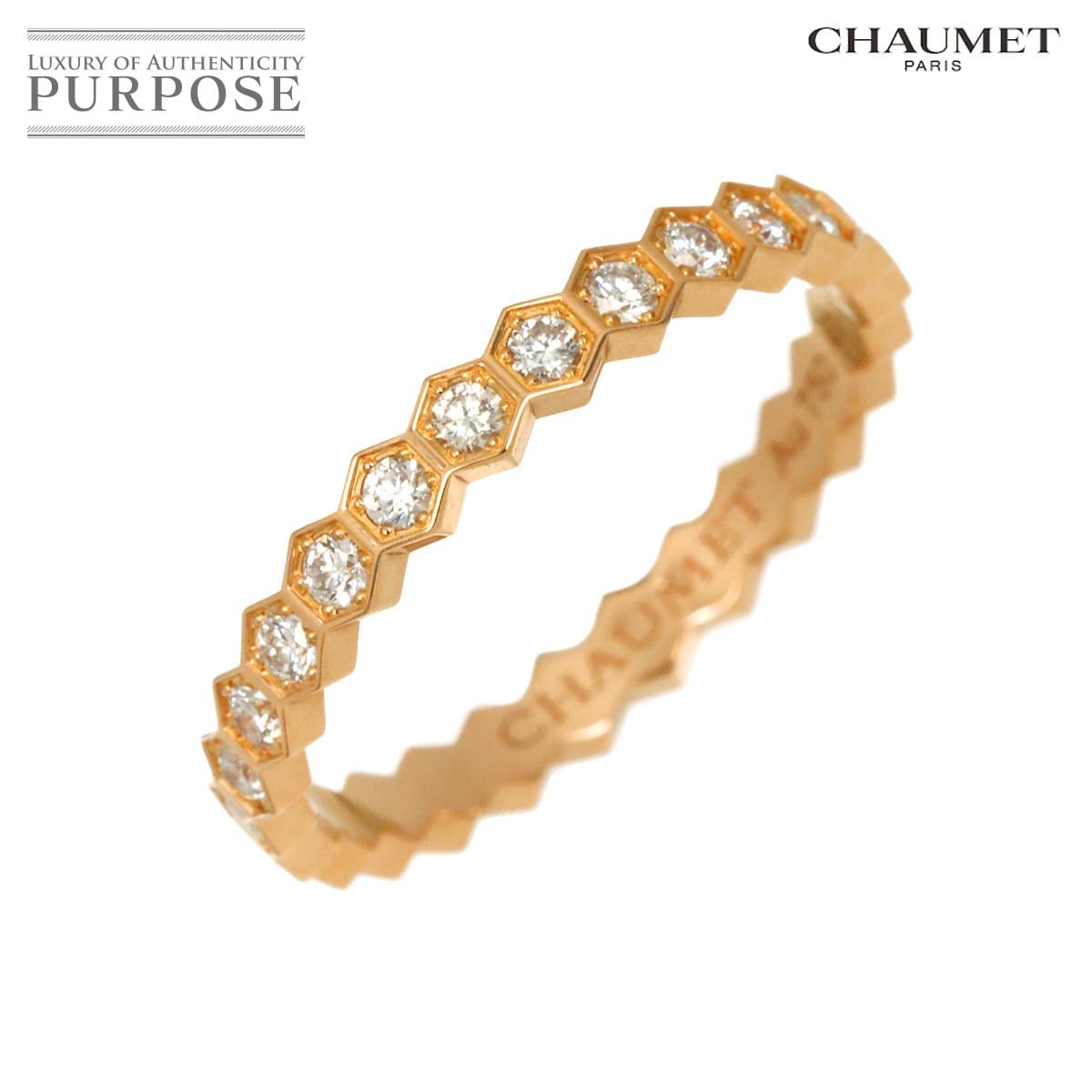 CHAUMET ビーマイラブ #49 リング フルダイヤ K18 PG ピンクゴールド 750 指輪 Bee My Love Ring ショーメ 90326589