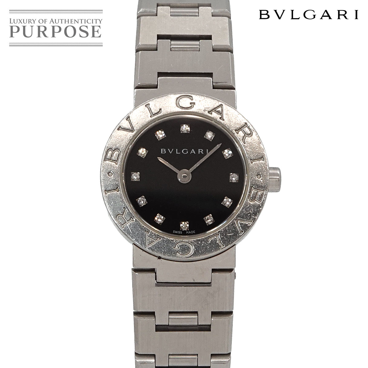 BVLGARI ブルガリブルガリ BB23SS レディース 腕時計 12P ダイヤ シルバー クォーツ ウォッチ BVLGARIBVLGARI ブルガリ 90328614