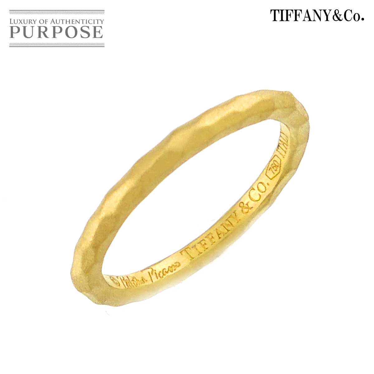 TIFFANY&Co. ハマード 7号 リング K18 YG イエローゴールド 750 指輪 Ring ティファニー 90326255