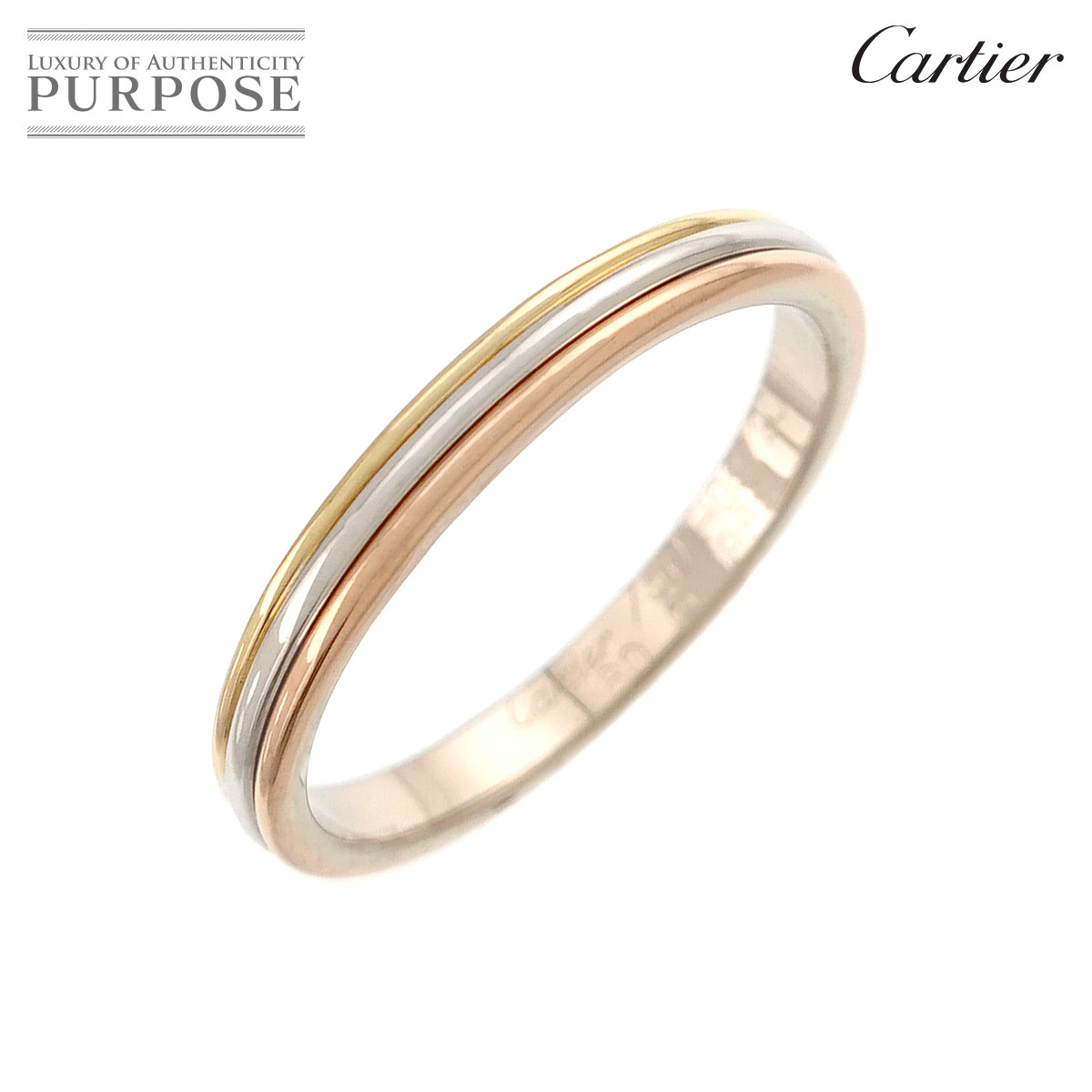 Cartier ヴァンドーム #60 リング K18 YG WG PG スリーゴールド 3カラー 750 指輪 Vendome Ring カルティエ 90328288
