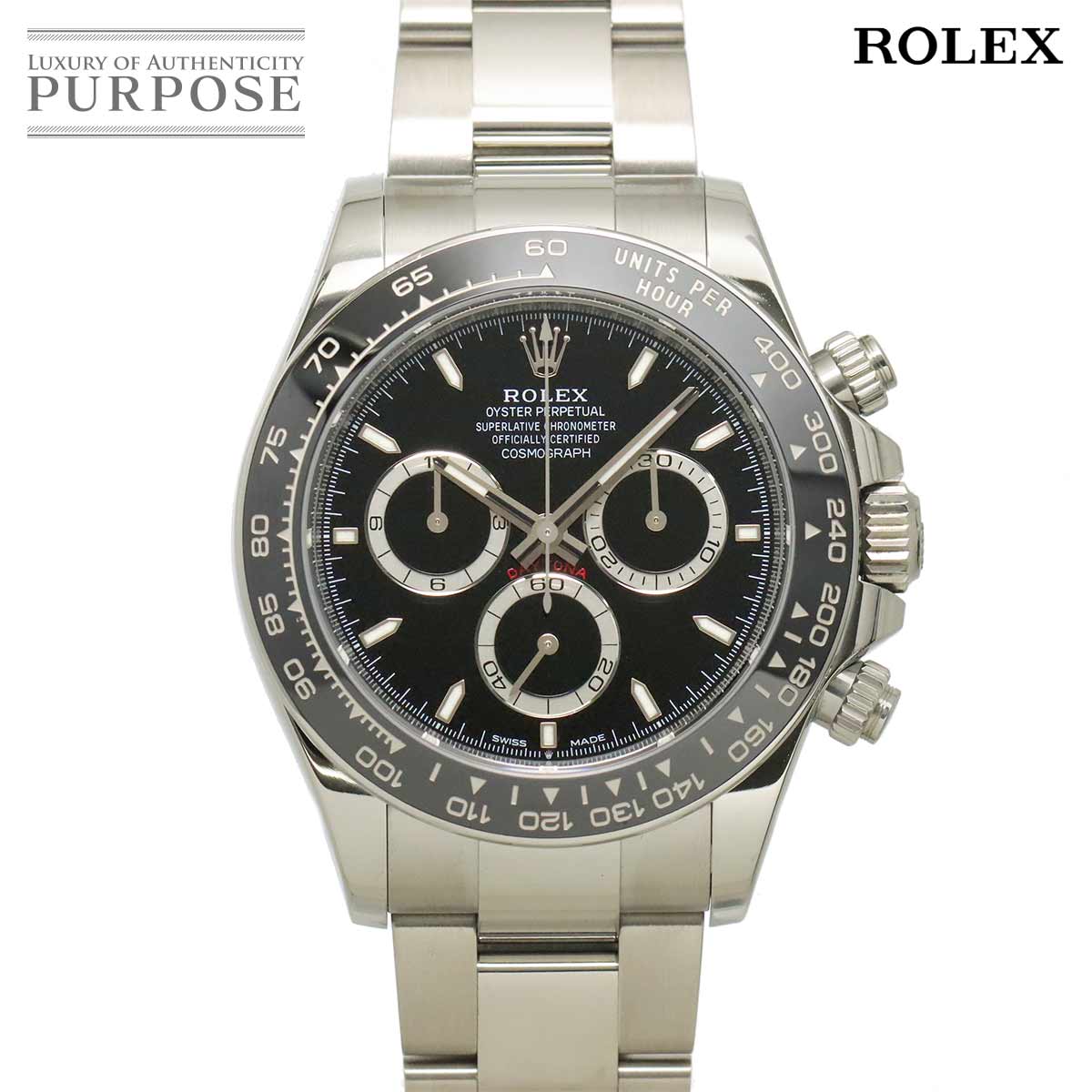 ROLEX デイトナ 126500LN ランダム番 ルーレット クロノグラフ メンズ 腕時計 ブラック オートマ 自動巻き ウォッチ Daytona ロレックス 90318085