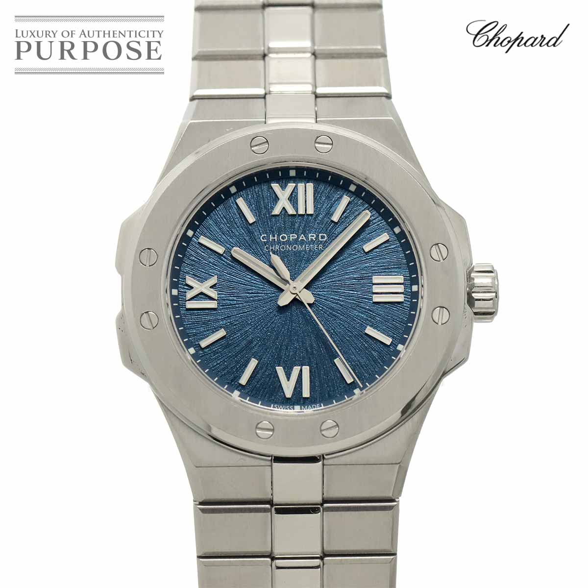 Chopard アルパイン イーグル 36 298601 3001 ボーイズ 腕時計 ブルー 自動巻き ウォッチ Alpine ショパール 90321478
