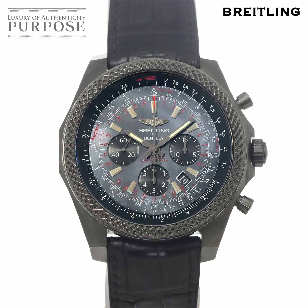 BREITLING ベントレー B06 ミッドナイトカーボン MB0611 クロノグラフ 500本限定 メンズ 腕時計 デイト ブラックシェル 自動巻き Bentley ブライトリング 90327731