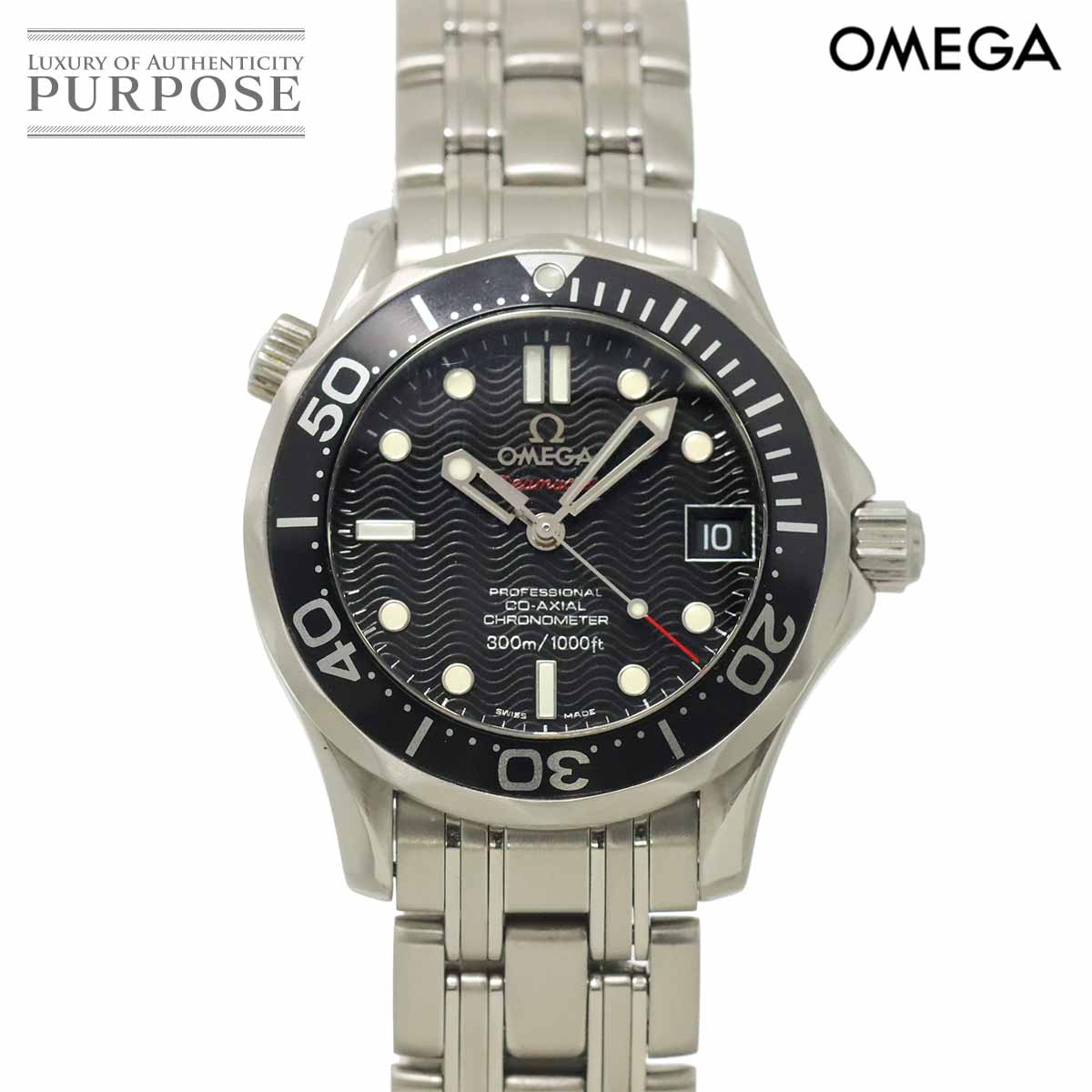 OMEGA シーマスター 212 30 36 20 01 001 ボーイズ 腕時計 デイト ブラック 自動巻き ウォッチ Seamaster オメガ 90329844