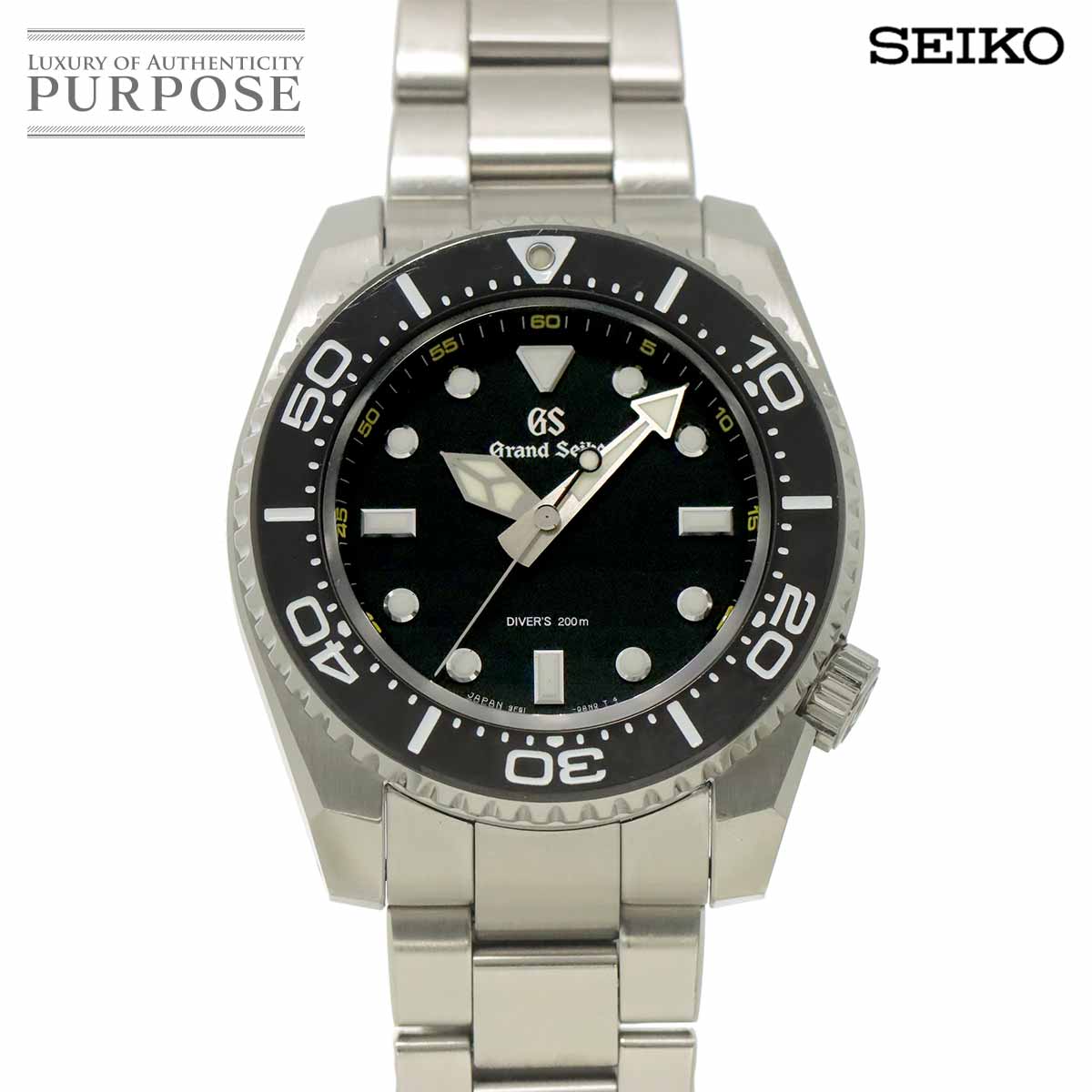 GRAND SEIKO スポーツコレクション SBGX335 メンズ 腕時計 9F61 0AL0 ブラック クォーツ ウォッチ Sport Collection グランドセイコー 90329947