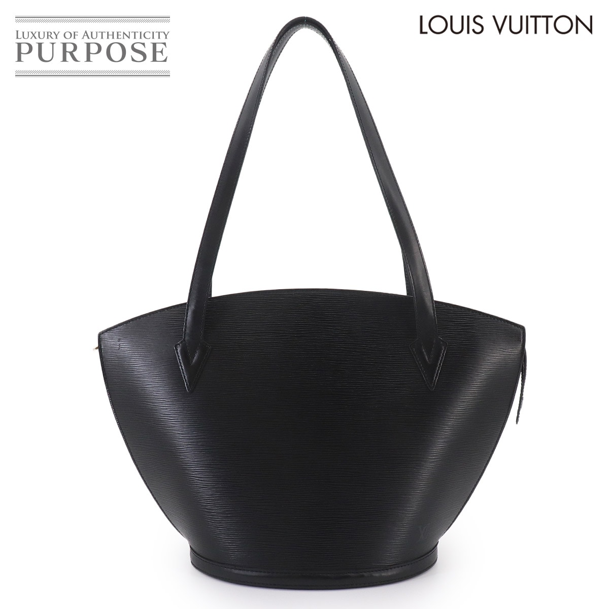 LOUIS VUITTON エピ サンジャック ショッピング トート バッグ レザー ノワール ブラック M52262 Saint Jacques ルイ ヴィトン 90325529