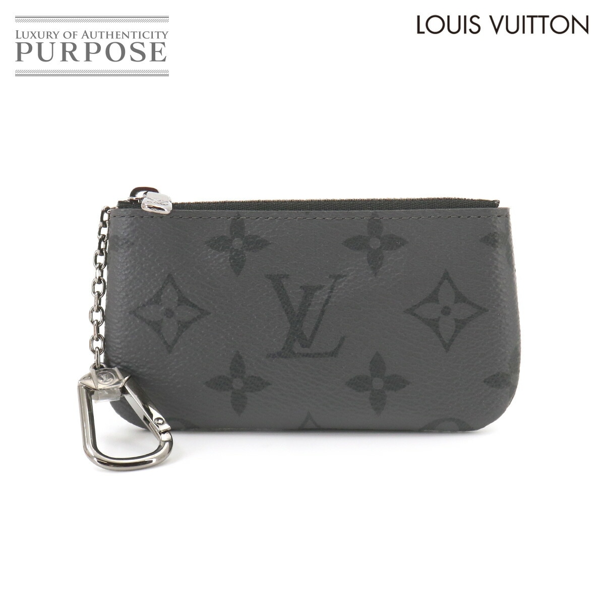 LOUIS VUITTON モノグラム エクリプス リバース カード＆キーケース ポシェット クレ コインケース 小銭入れ M80905 Pochette Cles ルイ ヴィトン 90329437