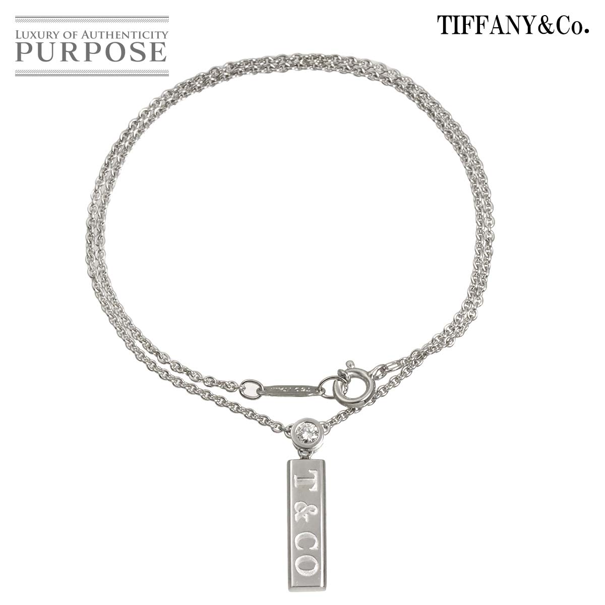 TIFFANY&CO. ダイヤ ブレスレット 30.5cm K18 WG ホワイトゴールド 750 Bracelet ティファニー 90321499