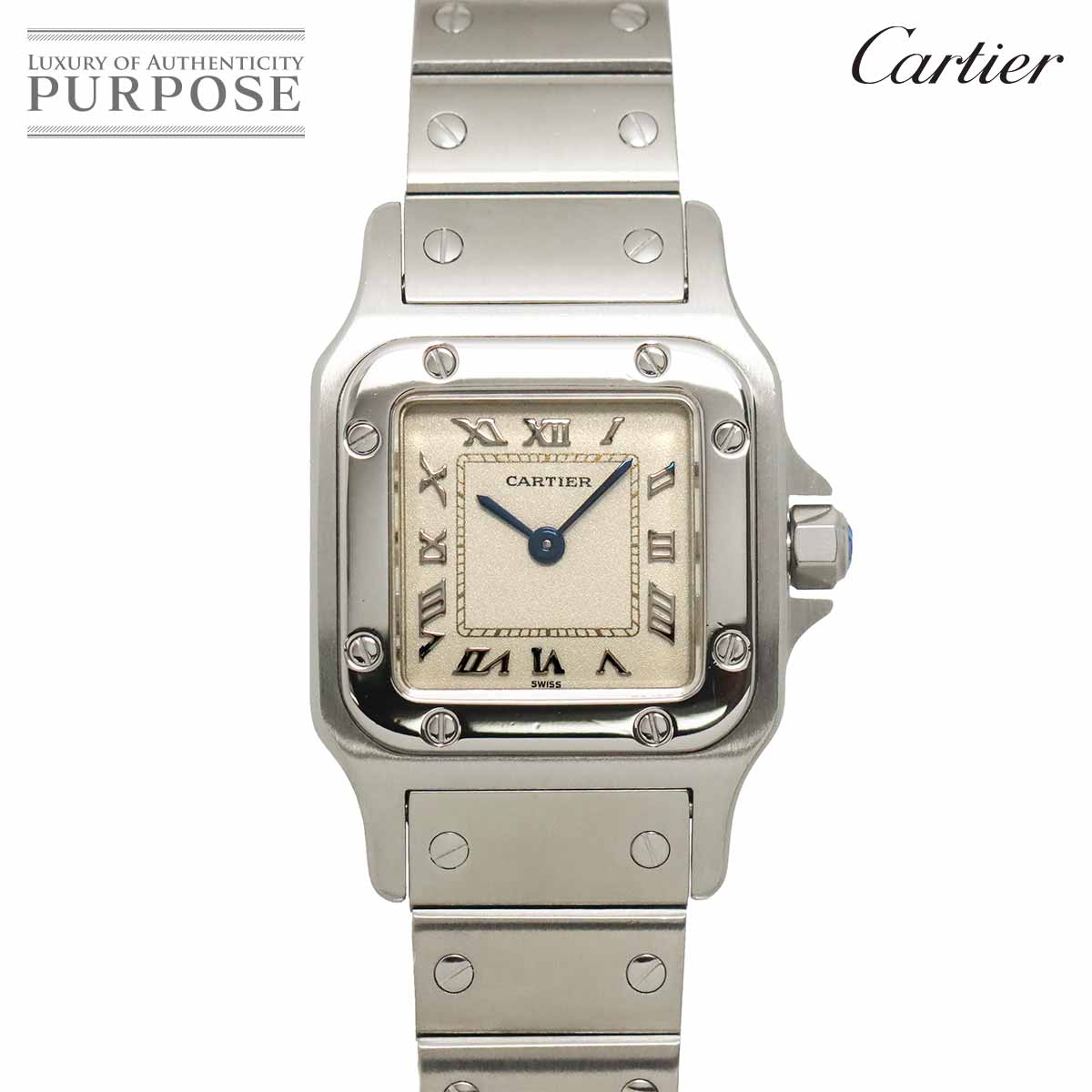 Cartier パンテール リュバン W61002T9 レディース 腕時計 ブルー 