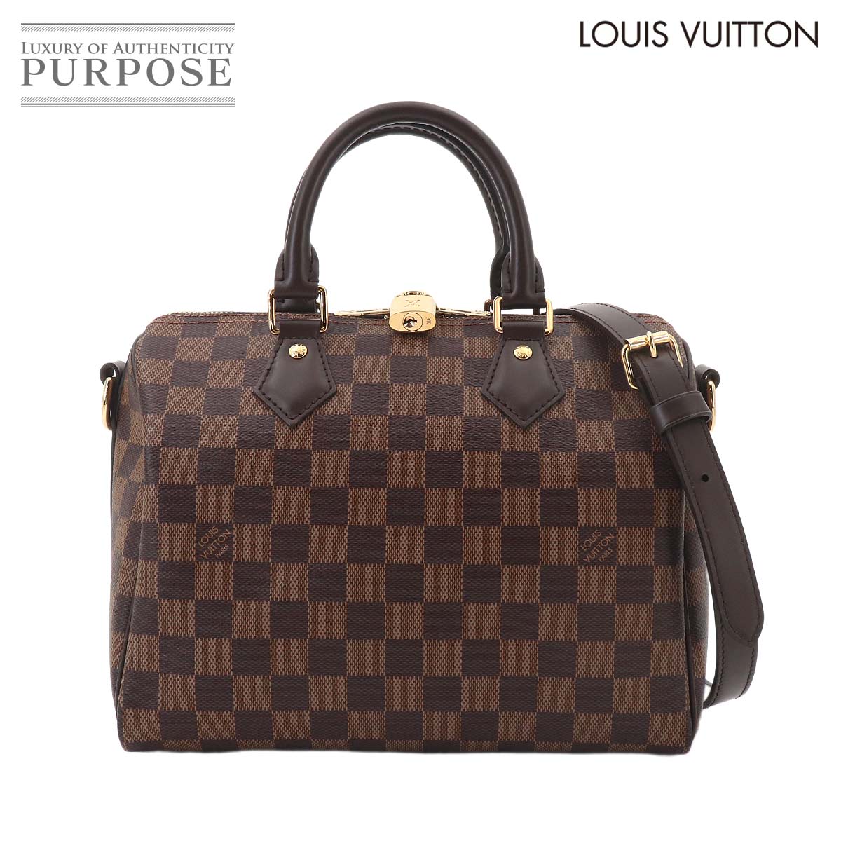 LOUIS VUITTON ダミエ スピーディ バンドリエール 25 2way ハンド ショルダー バッグ エベヌ N41368 RFID Speedy Bandouliere 25 ルイ ヴィトン 90324956